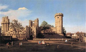Warwick Castle by Canaletto 1752