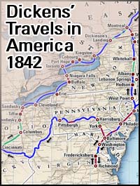 Charles Dickens' travels in America 1842