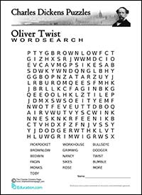 Oliver Twist Wordsearch