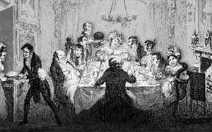 A Christmas Dinner by George Cruikshank