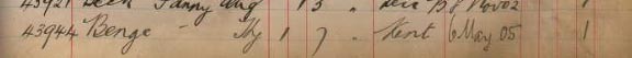 Benge Lunacy Record