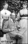Dickens with daughters Mamie and Kate at Gads Hill Place