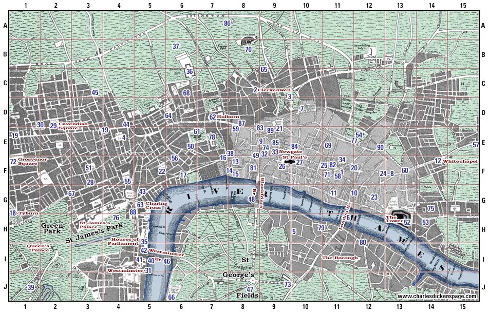 Charles Dickens Barnaby Rudge Map