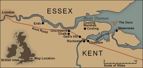 Dickens - Great Expectations Map