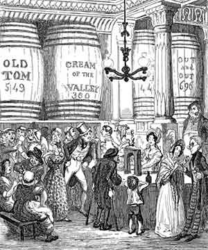 The Gin Shop - by George Cruikshank