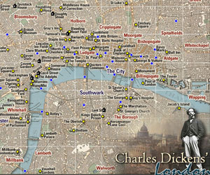 Charles Dickens London Map