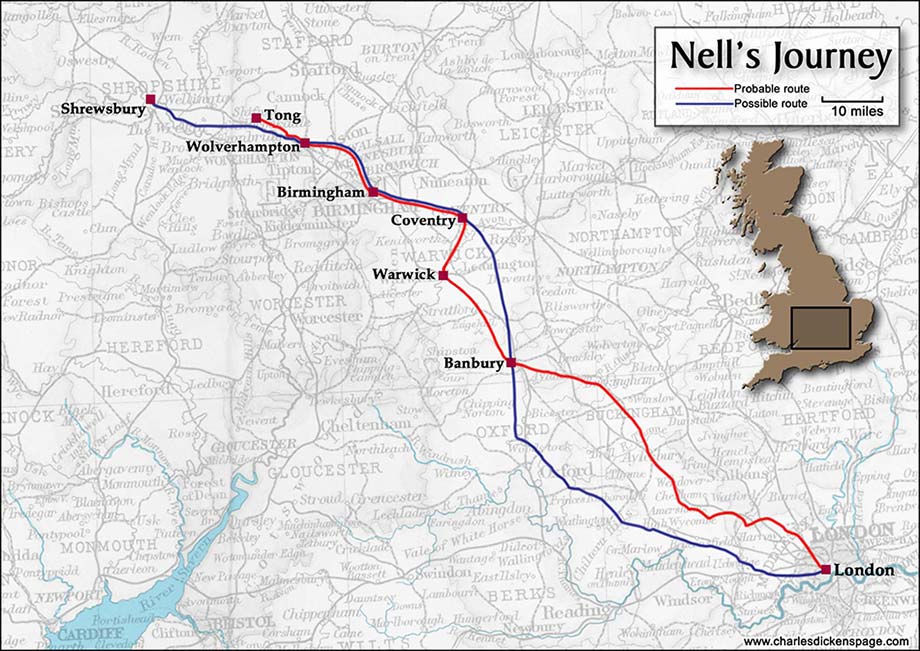 Nell's Journey Map