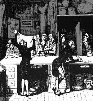 The Pawnbroker's Shop - by George Cruikshank