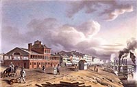 St Louis riverfront 1840